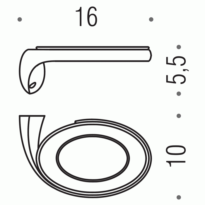 B2401 DX Мыльница настенная (правая) COLOMBO LINK Colombo Design - Вид №2