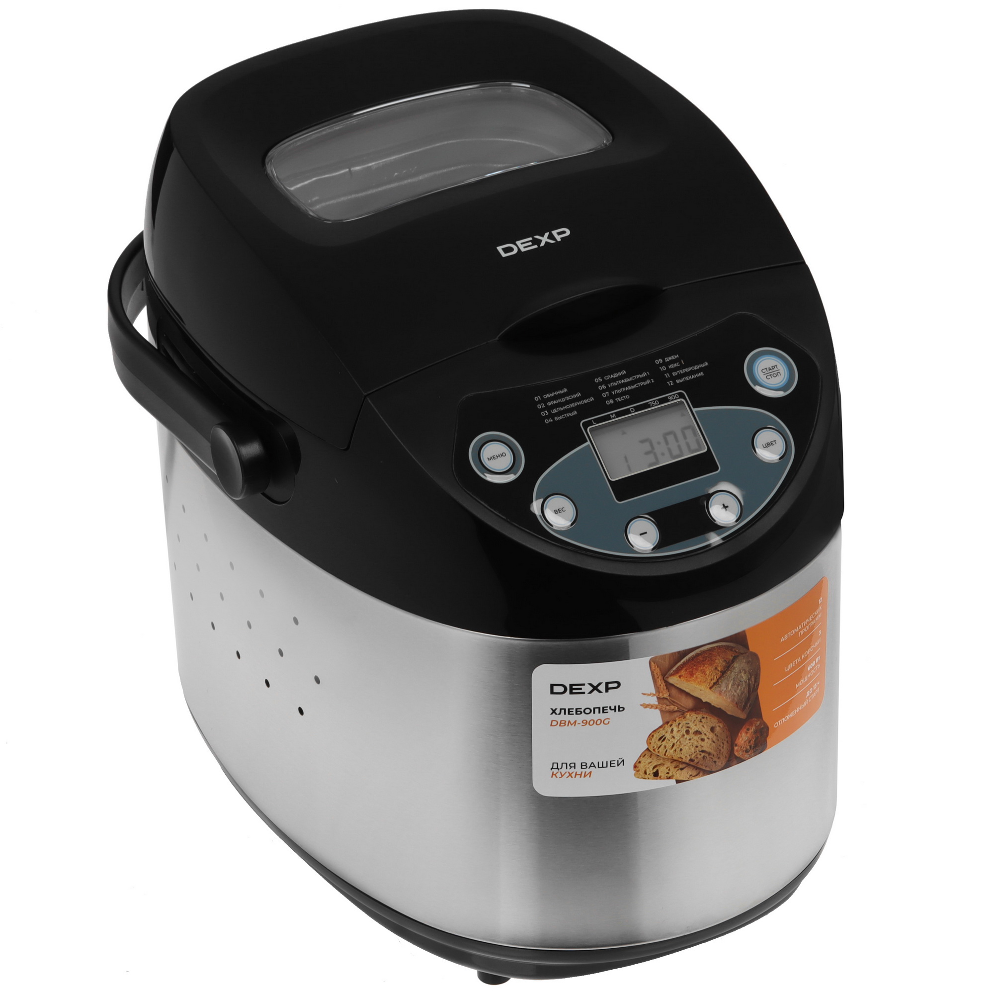 9153539 Хлебопечь DEXP DBM-900G серый STDN-0086427