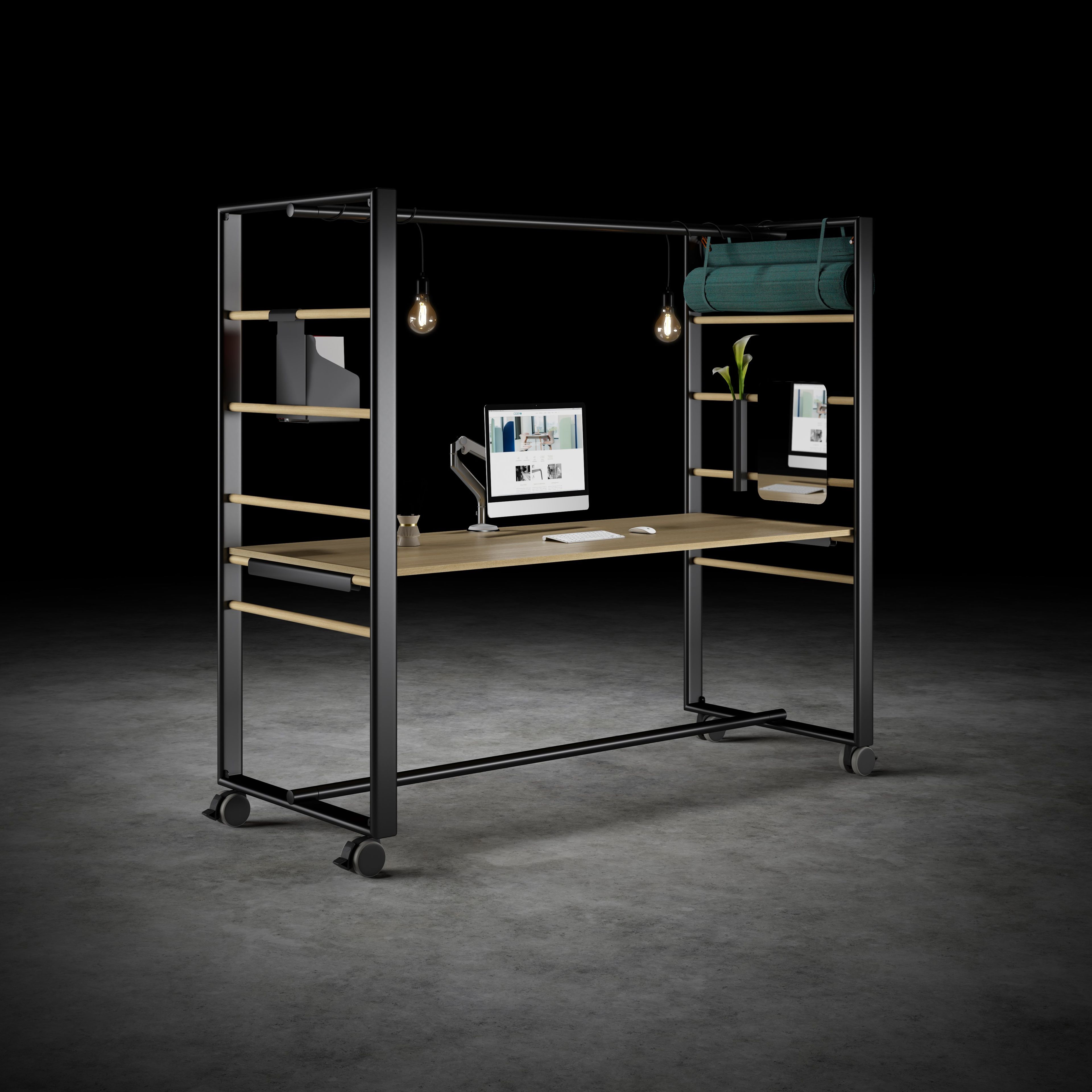 Секционный стол с регулируемой высотой на колесах Cider Edition C-base ARCH-00104176