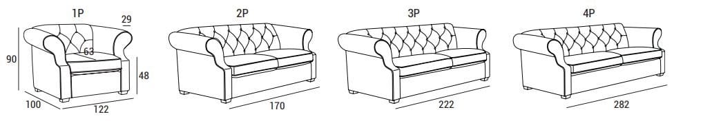 Кожаный диван Domingo Salotti ARCH-00100078 - Вид №5