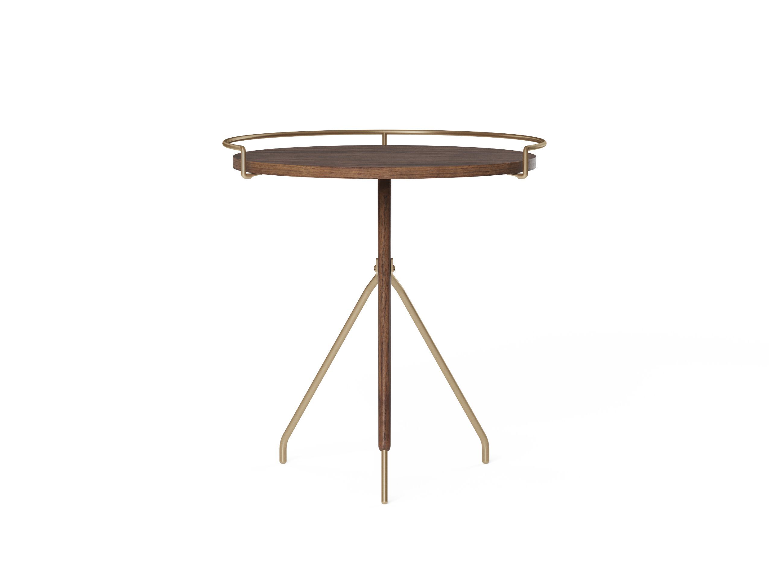 Круглый журнальный столик из орехового дерева Audo Copenhagen Umanoff ARCH-00016026 - Вид №1