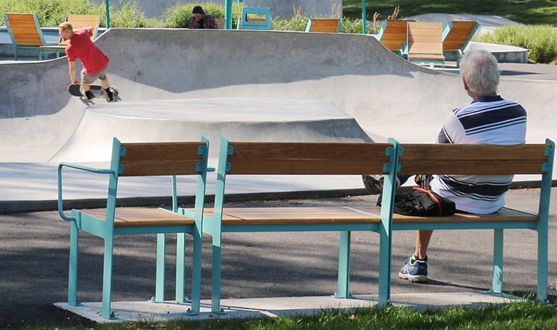 Nola Industrier Садовый стул из стали и дерева Low/high U11-59 - Вид №5