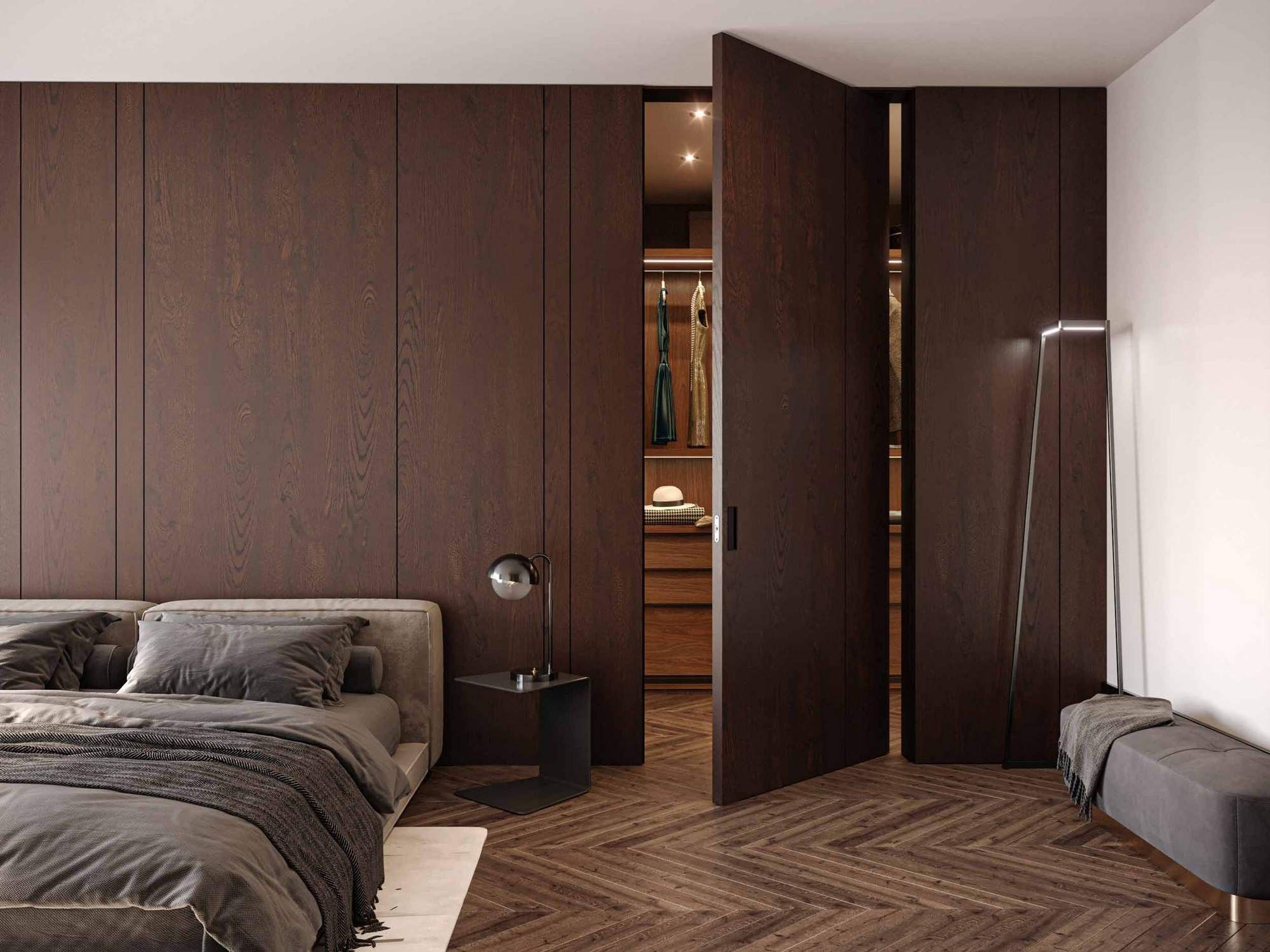 Распашная дверь из дерева и стекла Carminati Skyline System ARCH-00052121 - Вид №8