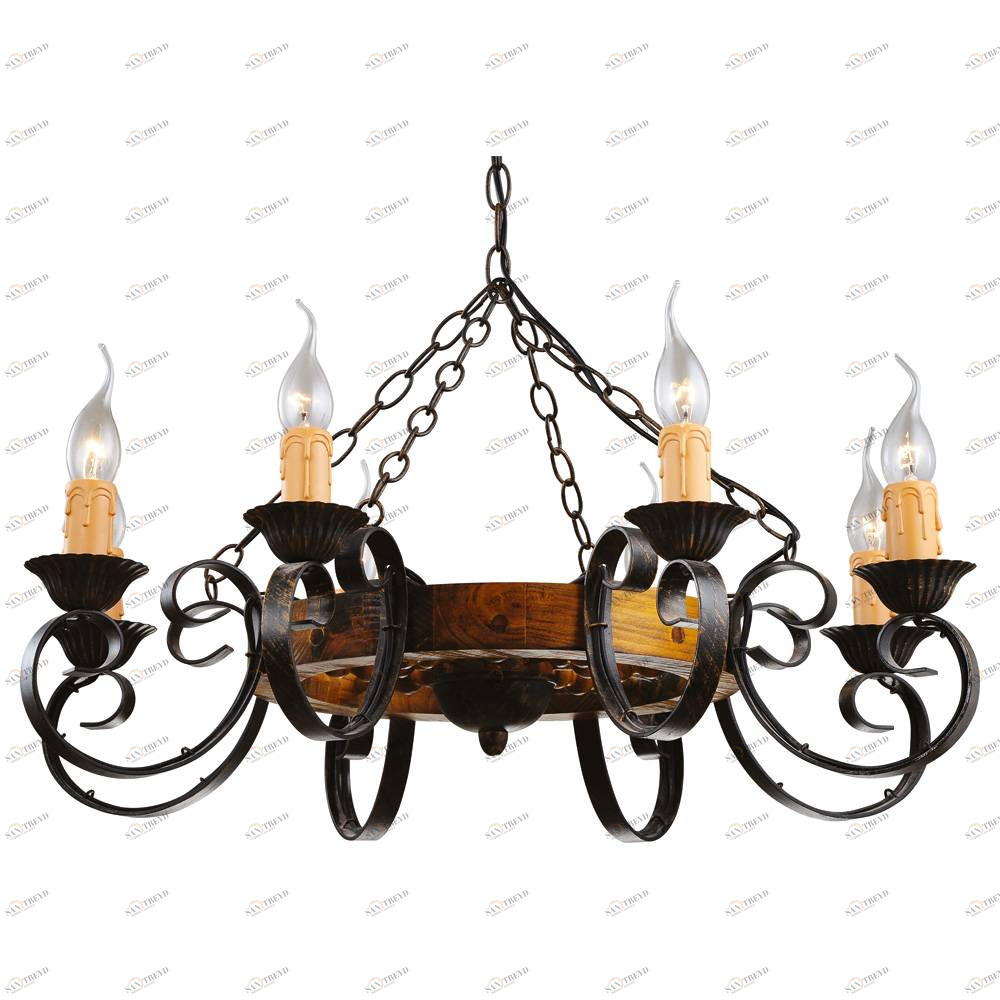 Люстра дизайнерская Hope коричневая A9520LM-8BR ARTE LAMP ДИЗАЙНЕРСКИЕ, СВЕЧИ 056635 Коричневый 