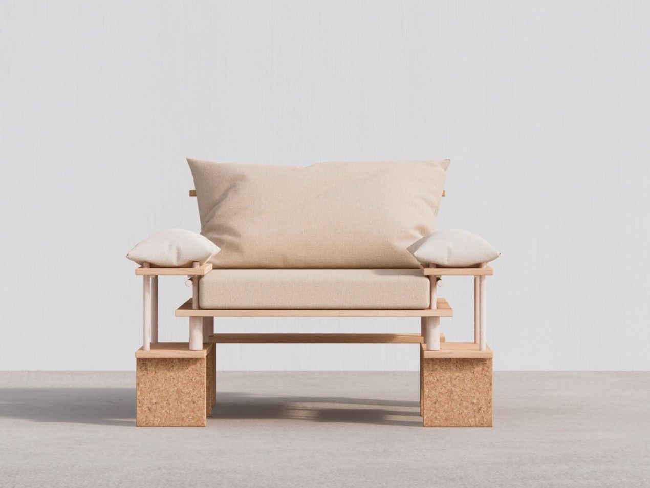 Кресло из дерева и пробки smarin PLAY YET! ARCH-00038402 - Вид №1