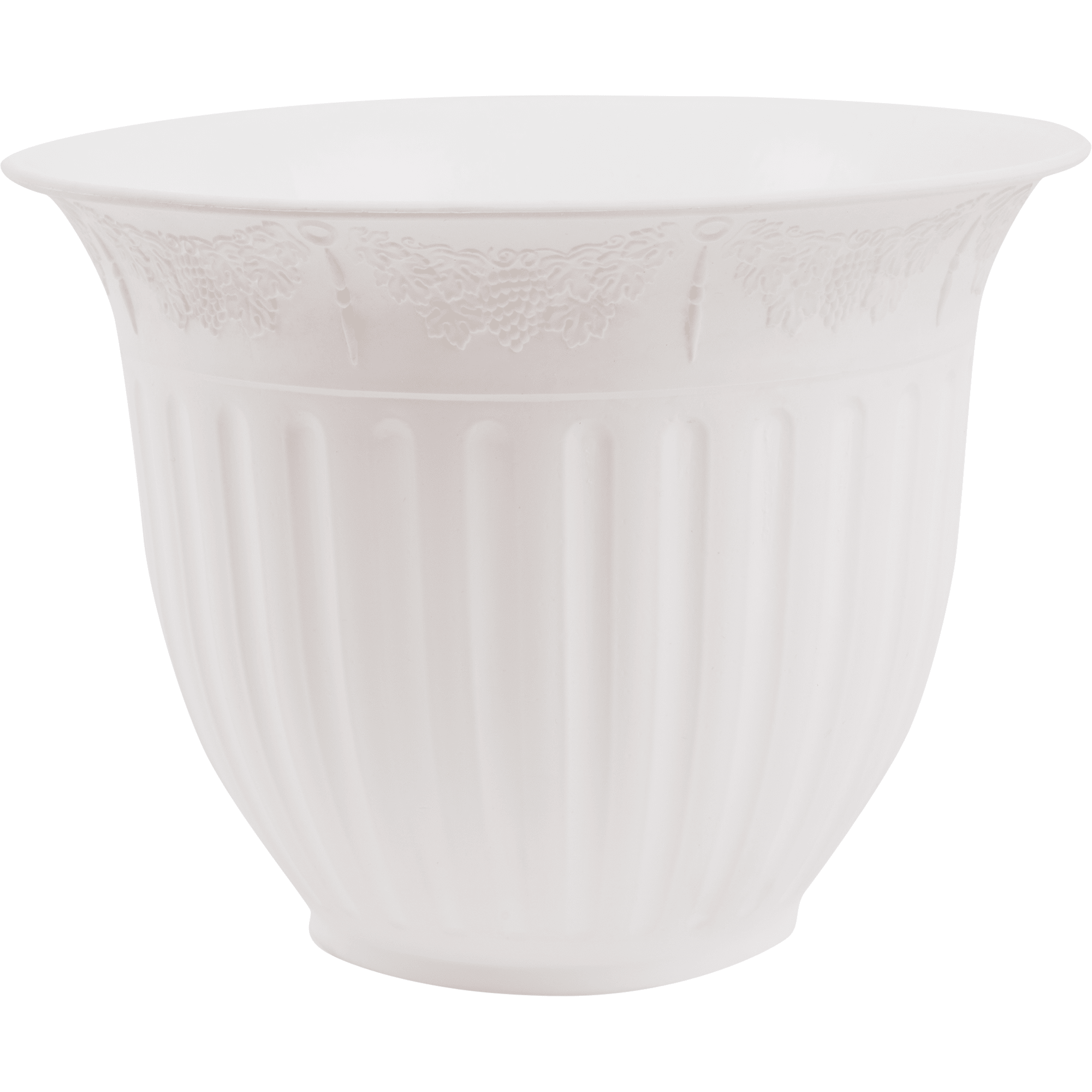 18009097 Горшок цветочный ø25 h16 см v2.25 л пластик белый Виноград Santreyd  - Вид №1