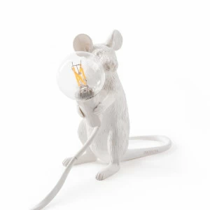Настольная лампа 14885 от Seletti SELETTI ЖИВОТНЫЕ, МЫШЬ 244941 Белый