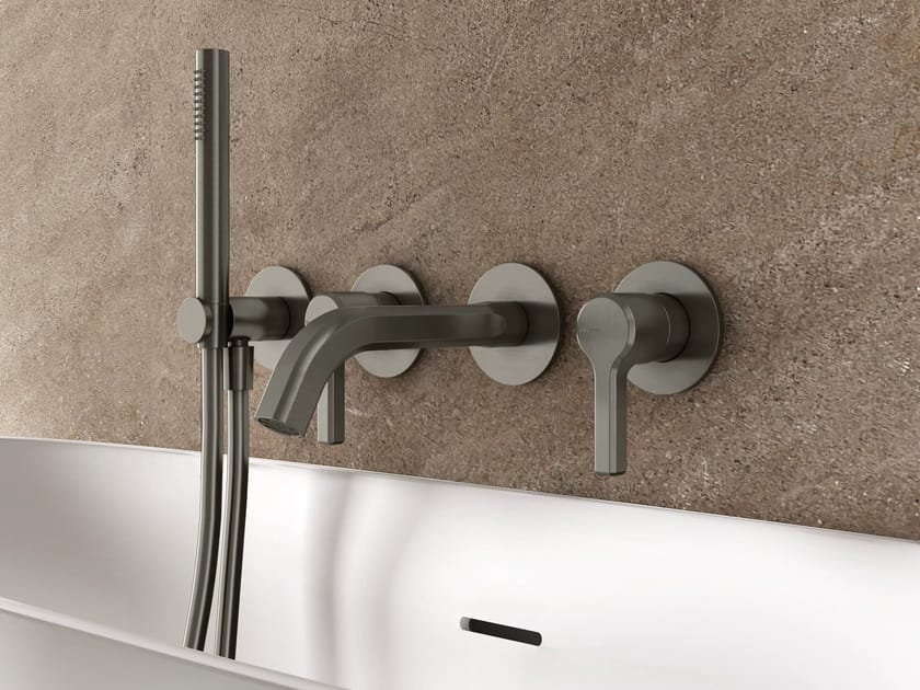 Набор для ванны с 4 отверстиями из латуни с ручным душем Rubinetterie Treemme Aurelia ARCH-00125701