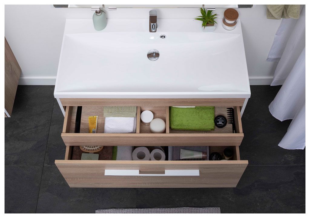 Мебель для ванной Aquanet Августа 100 дуб сонома 00225241 - Вид №5