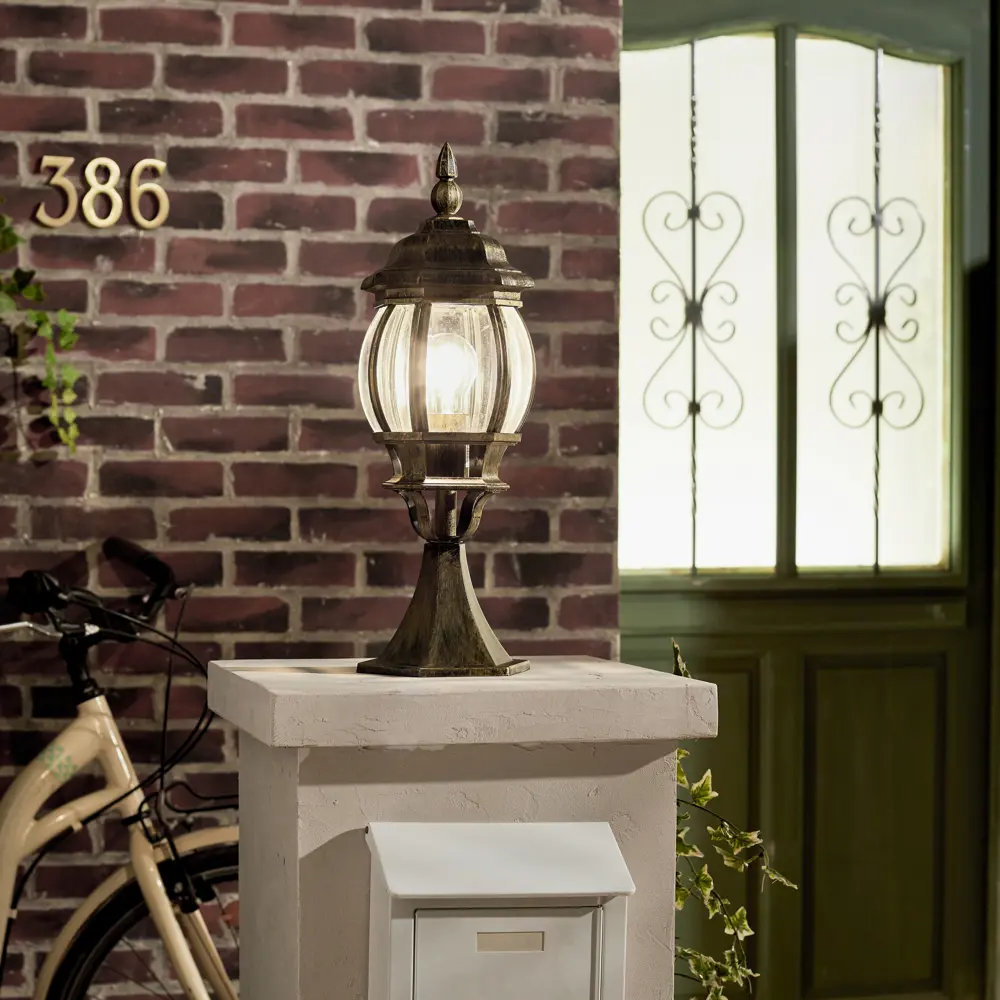 Столб уличный Inspire Dubai малый 1xE27х100 Вт, 49,5 см, цвет бронзовый, IP23 STLM-2089746