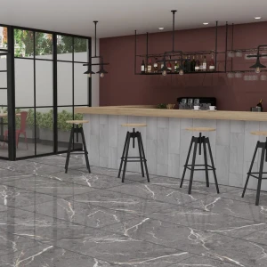 Глазурованный керамогранит Concor Lava Grey 60x120 см 1.44 м² глянцевый цвет серый 89425379 STLM-2178566