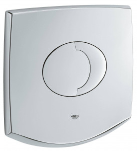 Панель смыва для унитаза GROHE Chiara, горизонтальный монтаж, (3 режима смыва), хром (38540000)