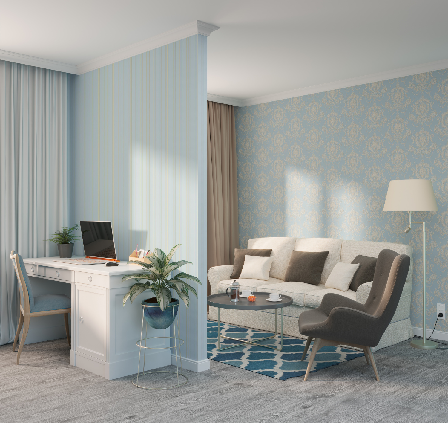 Рулон обоев основа Флизелиновая HC71423-14 Home Color Мин. заказ 6 рулонов HC7142314 - Вид №6