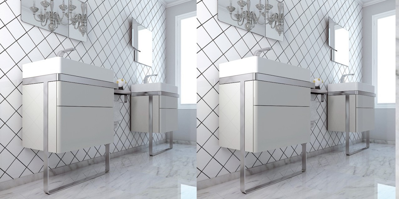 Мебель для ванной комнаты STRUCTURE цвет Seda Inbani SR100BSR140SR105B - Вид №1