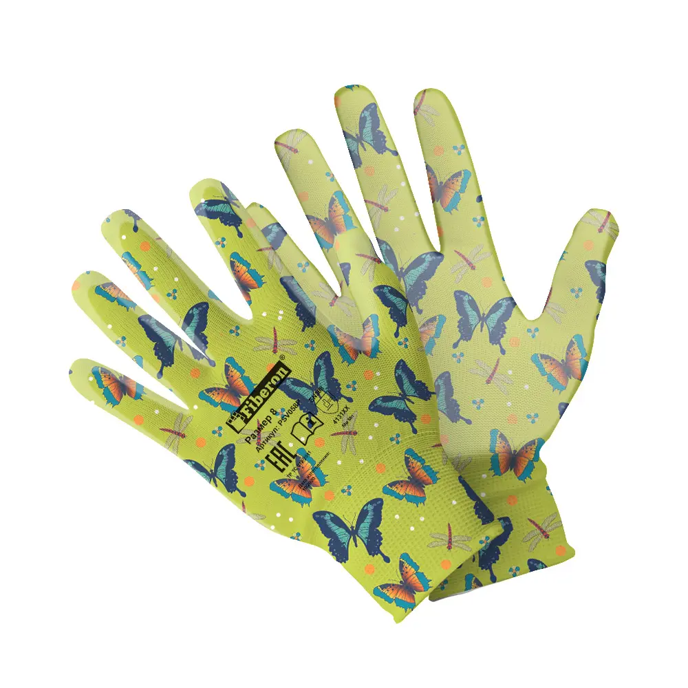 Перчатки полиэстеровые Fiberon Сверх цветные размер 8/M STLM-2146446 - Вид №2