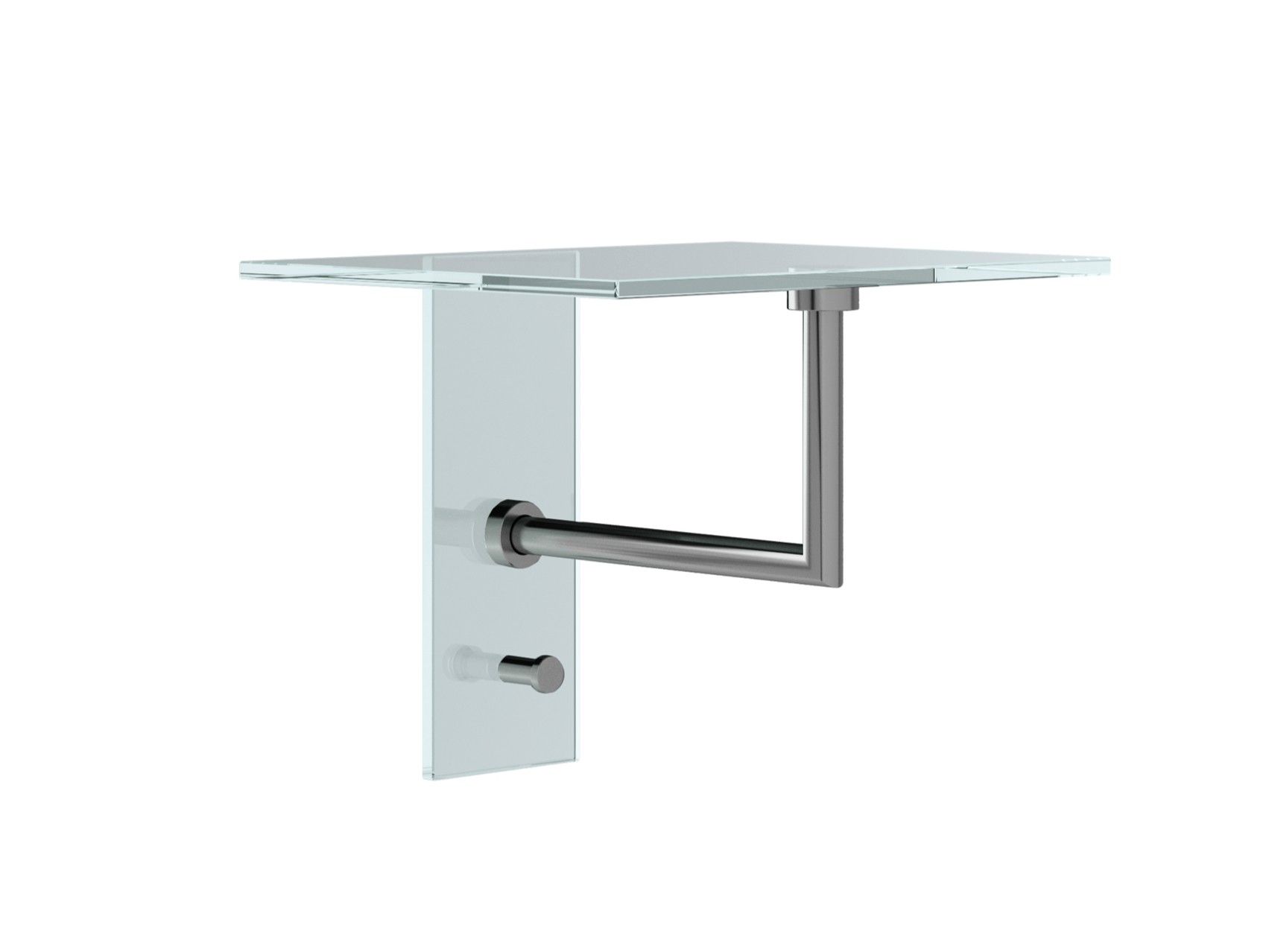 Стальная и стеклянная вешалка / полка SCHNEEWEISS interior Atlas ARCH-00142506 - Вид №1