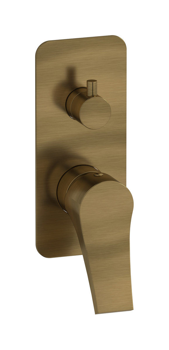 Встроенный смеситель для душа с двухходовым дивертером WE ARE IB tw313cc Modern Bronze Twitter