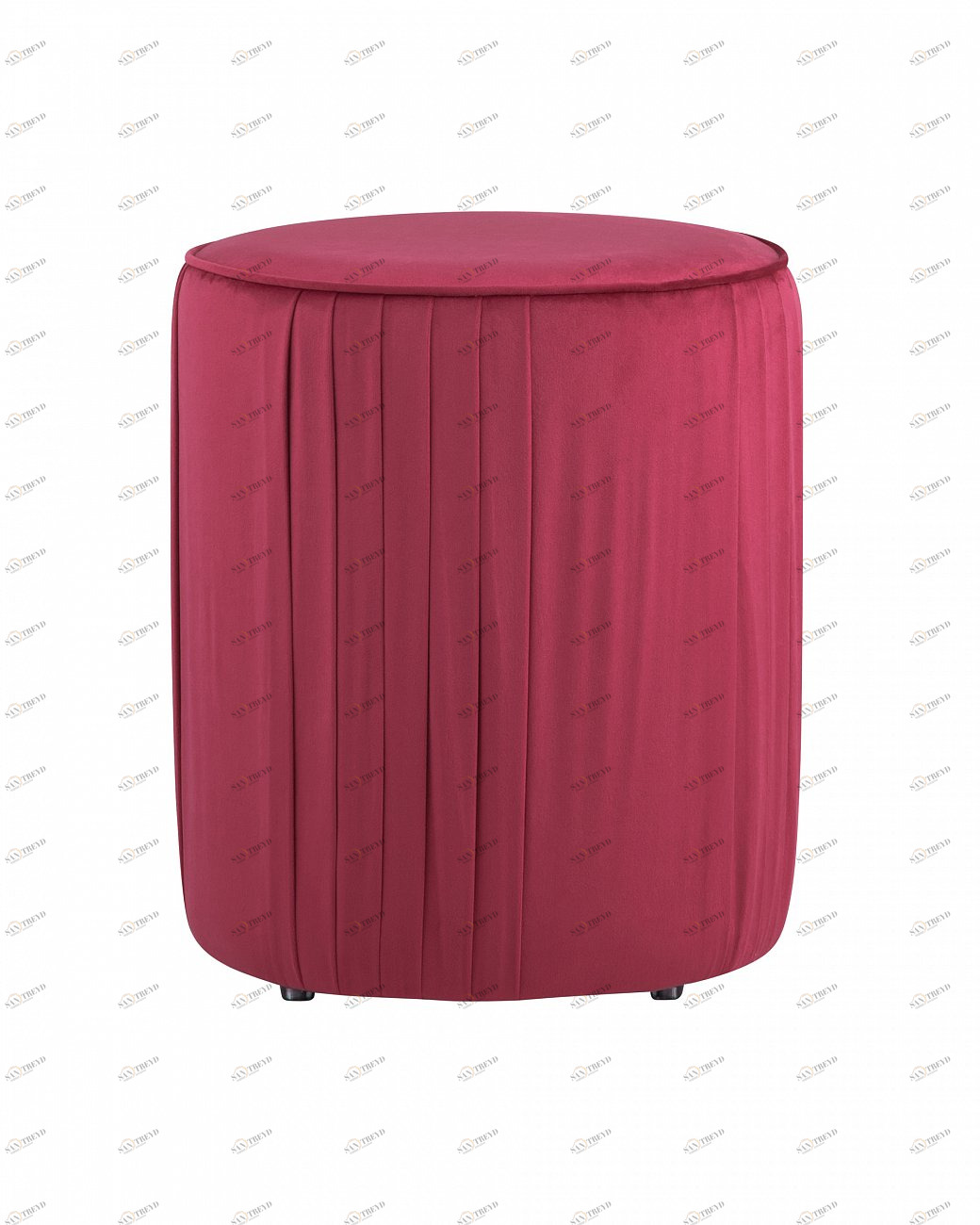 Пуфик круглый фиолетовый велюровый малый "Мира" STOOL GROUP  00-3958866 Фиолетовый 