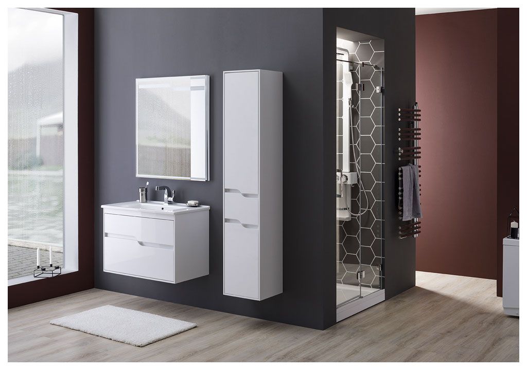 Тумба с раковиной Aquanet Модена 85 белый 0019696500182320 - Вид №4