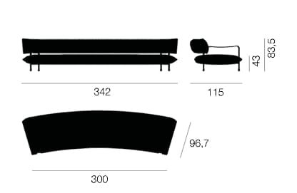 4-местный тканевый диван Magis Riace ARCH-00109948 - Вид №4