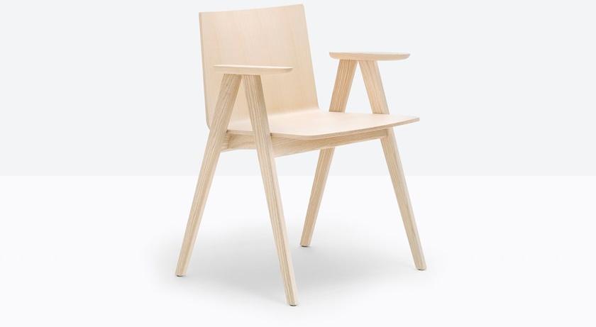 Pedrali Стул ясень с подлокотниками Osaka 2815 - Вид №4