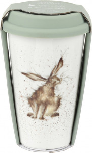 10613386 Royal Worcester Термокружка Royal Worcester "Забавная фауна","Заяц" 310мл Фарфор костяной