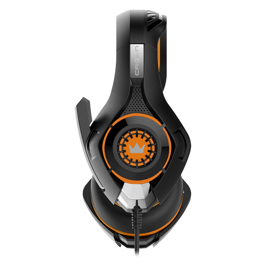 CMGH-102T Orange Гарнитура игровая cmgh-102t black&orange (подключение usb, встроенная аудио карта, частотный диапазон: 20гц-20,000 гц ,кабель 2.1м,размер d 250мм) Crown Santreyd  - Вид №2