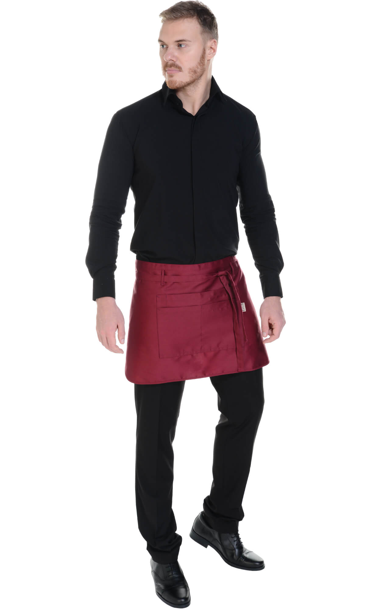 59926 Фартук  укороченный, цвет burgundy BARISTA  Одежда для официантов  размер  - Вид №9