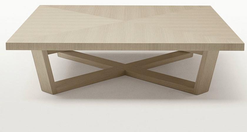 Maxalto Квадратный журнальный столик из массива дерева Xilos sun-id-1461609 - Вид №1