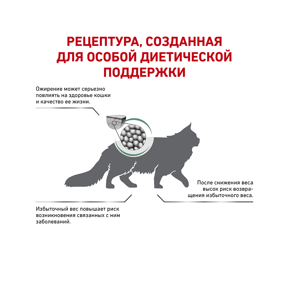 ПР0053536 Корм для кошек Vet Diet Satiety Weight Management SAT34 при ожирении сух. 400г ROYAL CANIN  - Вид №2