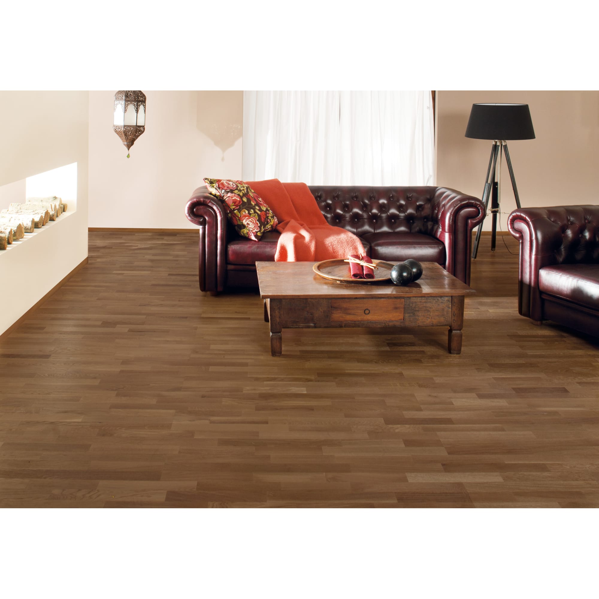 15290346 Паркетная доска трёхполосная «Дуб Стандарт Волна ВК» лак 1.58 м² Santreyd  - Вид №4