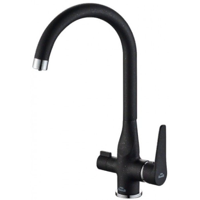 Steel Hammer SH 910 Black CR Смеситель для кухни Zorg  - Вид №1