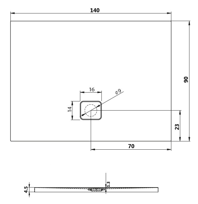 DC281700000000S Поддон Riho Basel Santreyd - Вид №1