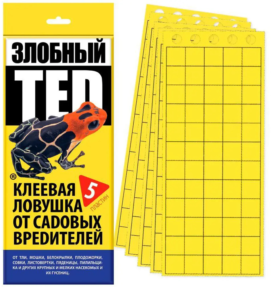 Santreyd Злобный ТЭД: клеевая ловушка от садовых вредителей (5 пластин) 88219097