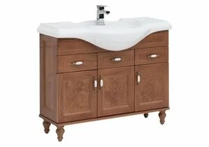 Тумба с раковиной Aquanet Амелия S 105 орех