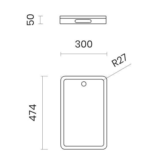 Разделочная доска из ироко и стали TASCA 290.RI ARCH-00024466 - Вид №2