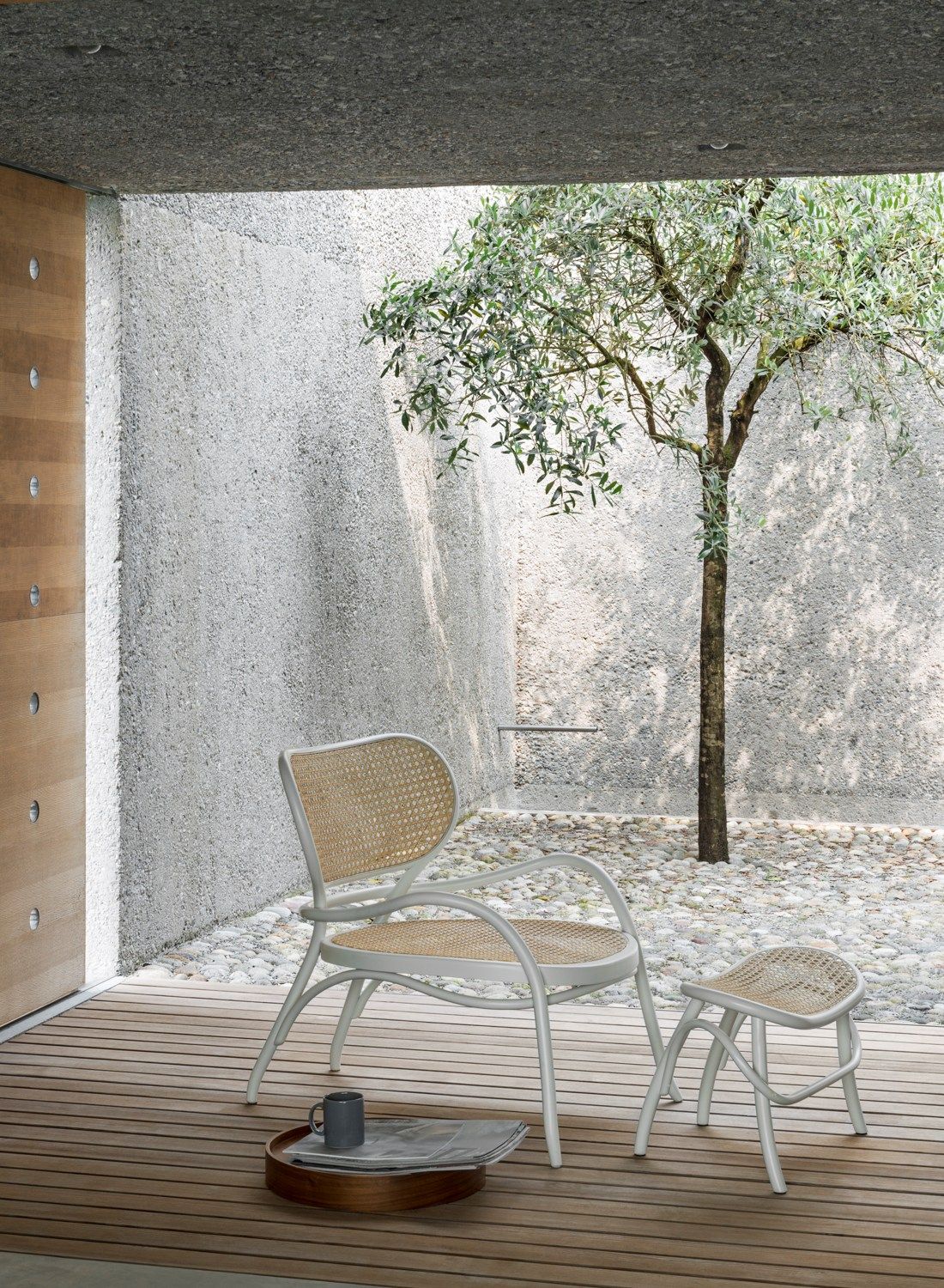 Кресло из бука и соломы с подлокотниками Wiener GTV Design LEHNSTUHL ARCH-00136223 - Вид №3