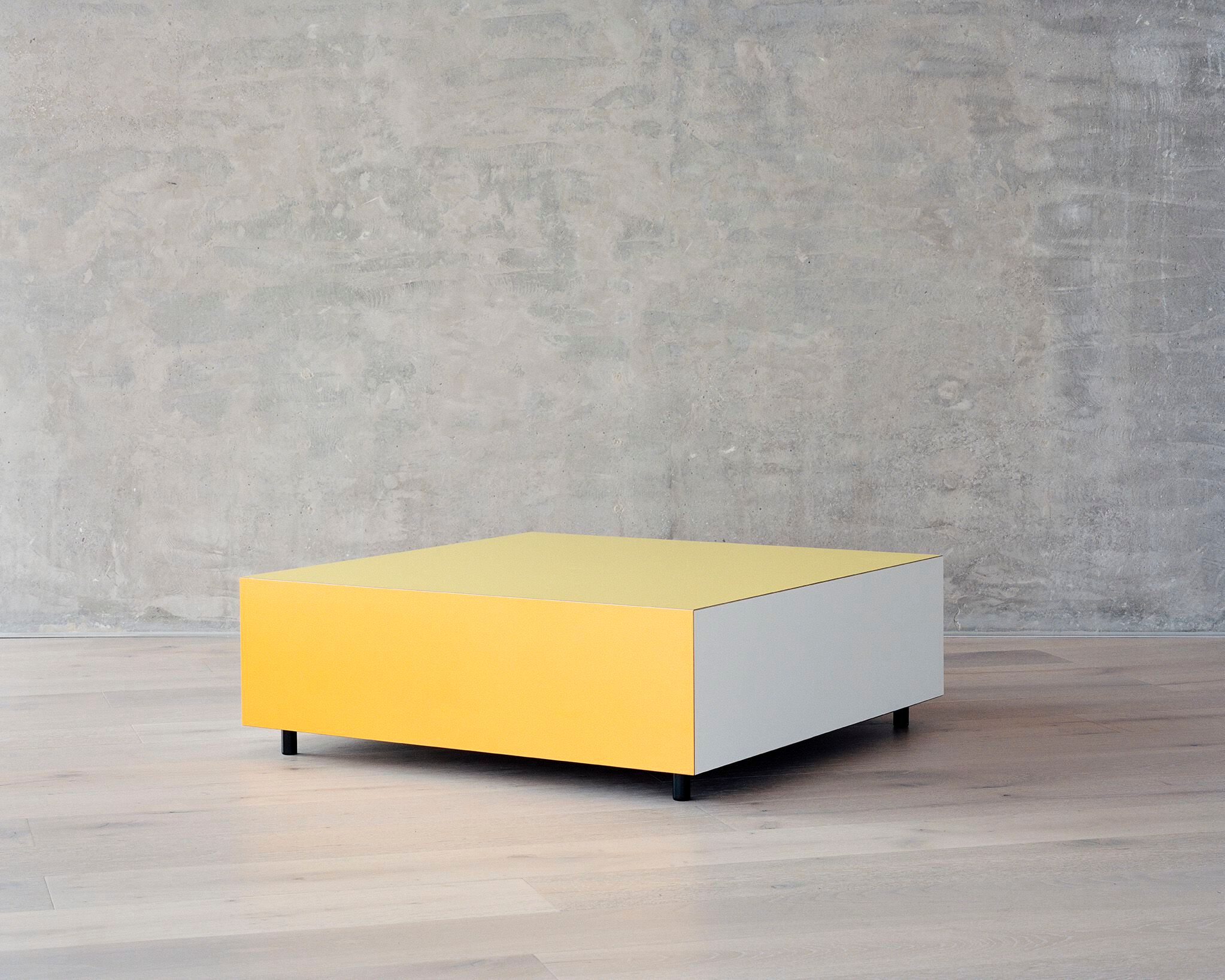 Низкий квадратный журнальный столик из фанеры Established&Sons Bloc ARCH-00108463 - Вид №5