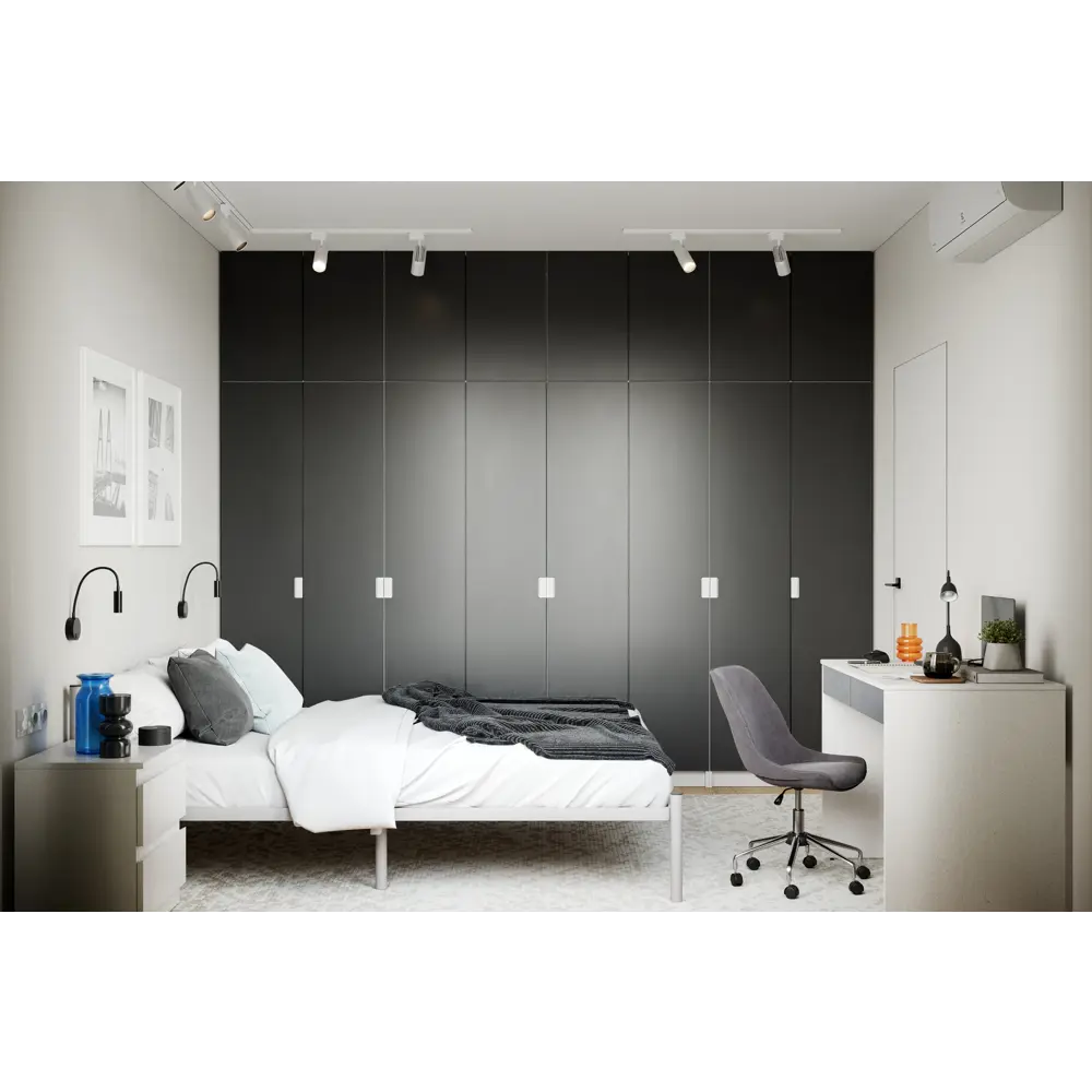 Дверь Лион 39.6x50.8x1.8 см ДСП цвет серый Santreyd STLM-2157728 - Вид №4