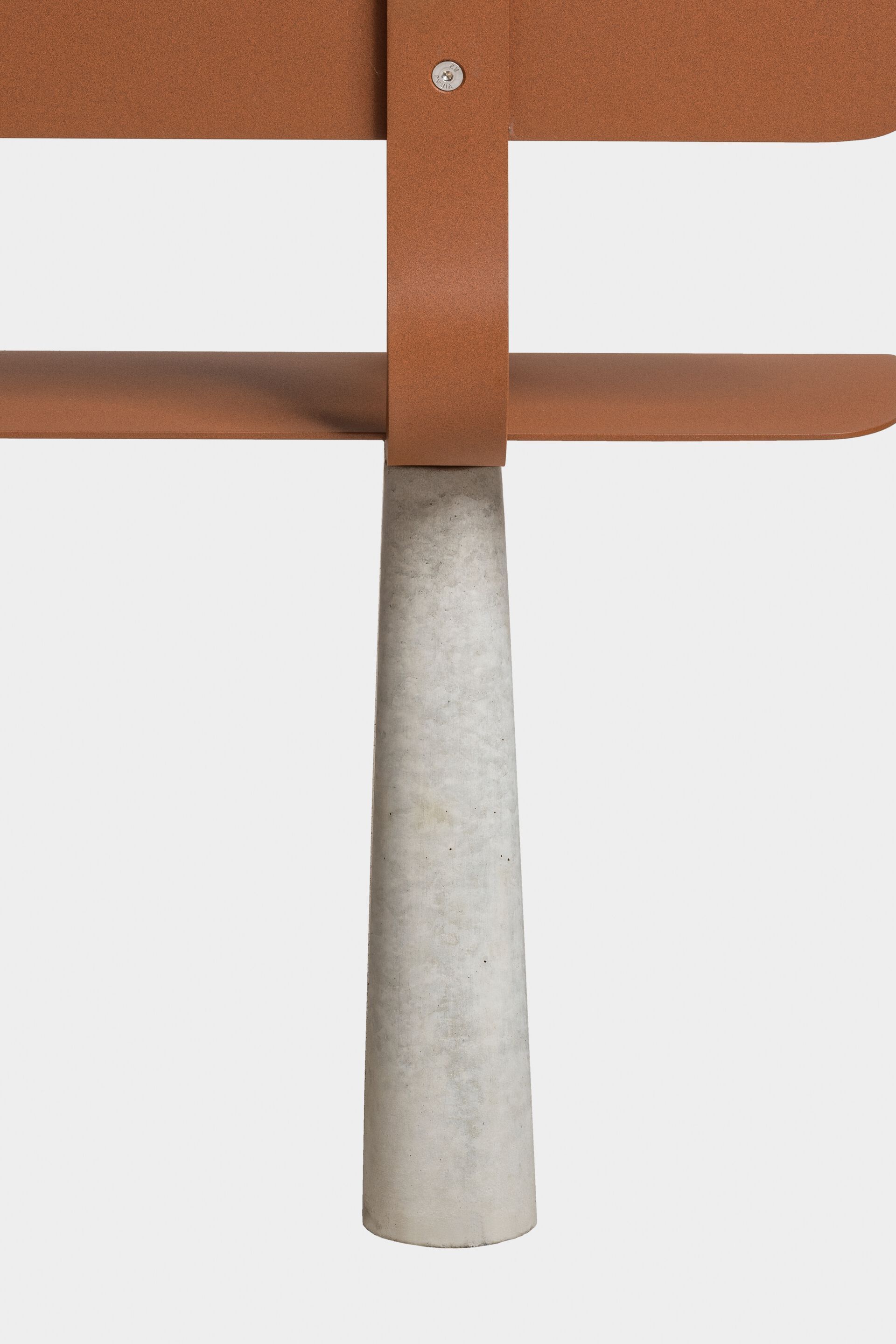 Стальная скамья с порошковым покрытием со спинкой FUNCTIONALS BEN ARCH-00041367 - Вид №12