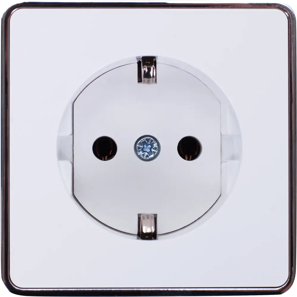 Розетка накладная WERKEL Gallant с заземлением и металлическим ободком 82036806