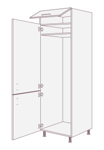 Кухонный шкаф пенал  EPSP2D