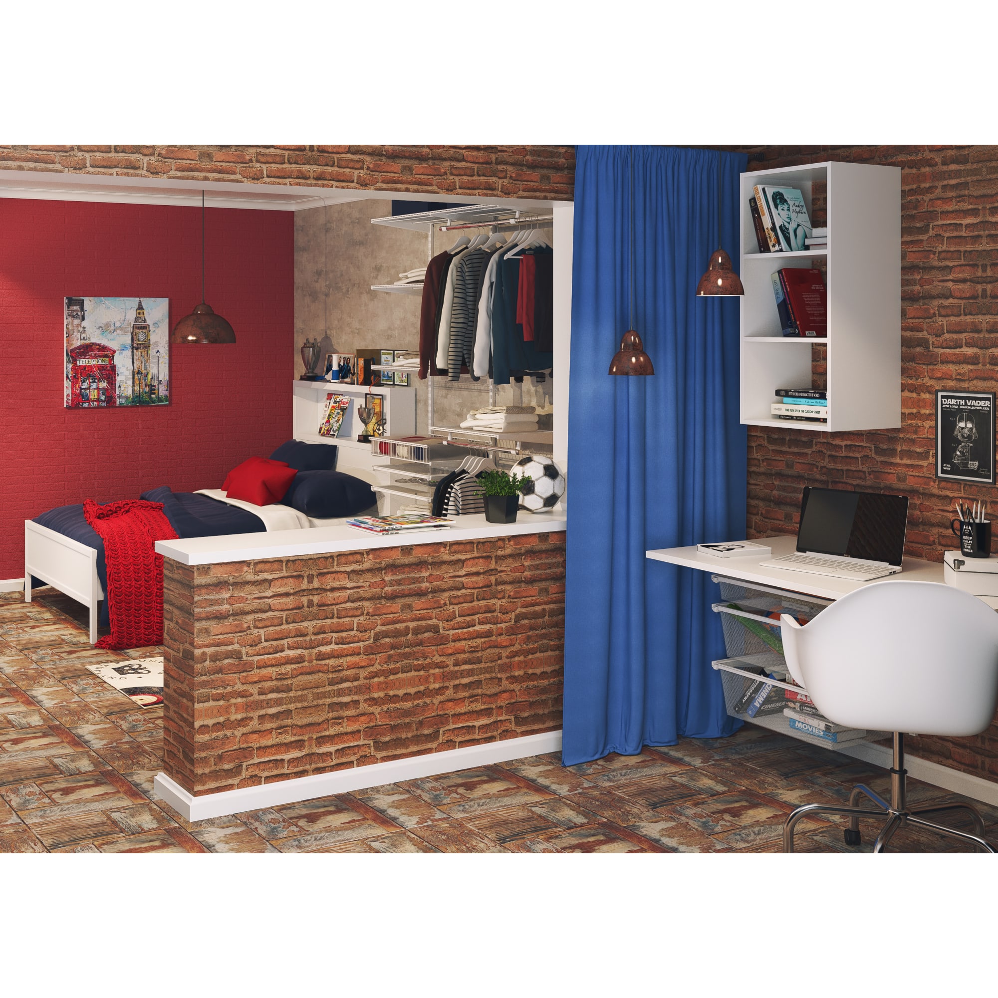 18876060 Кашпо ø14 h9 см v0.75 л керамика чёрный Эджес Santreyd  - Вид №6