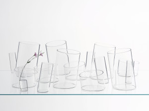 Круглая ваза из боросиликатного стекла