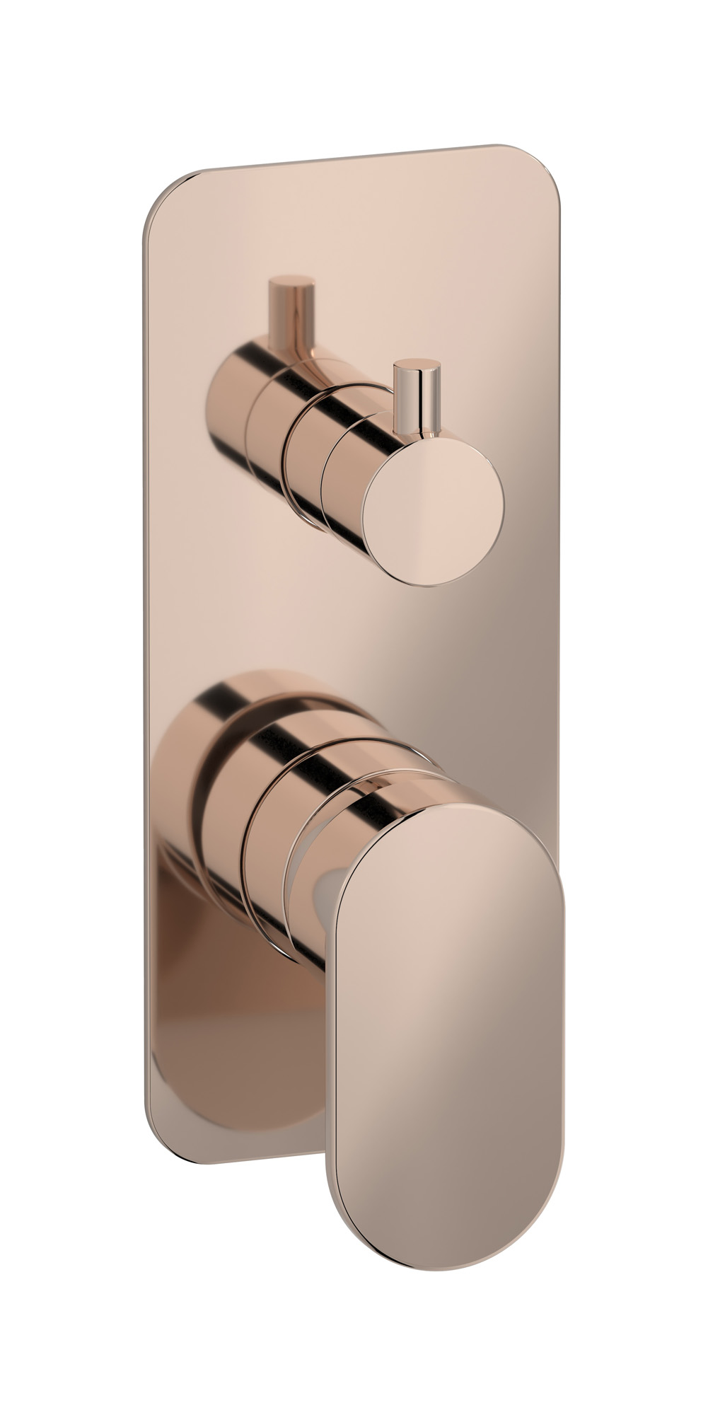 Встроенный смеситель для душа с двухходовым дивертером WE ARE IB k2310rs Rose Gold K2