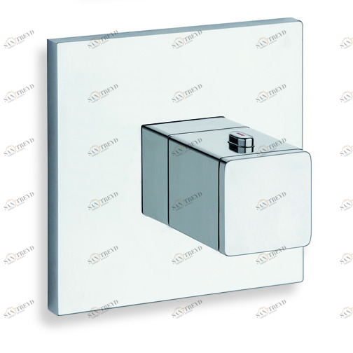 CRIXQ700 Внешние части термостатического смесителя для CRICS700 с металлической пластиной Cristina Rubinetterie 