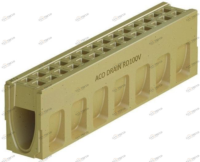 Канал дренажный из полимербетона Aco drain® monoblock rd Santreyd sun-id-1429750