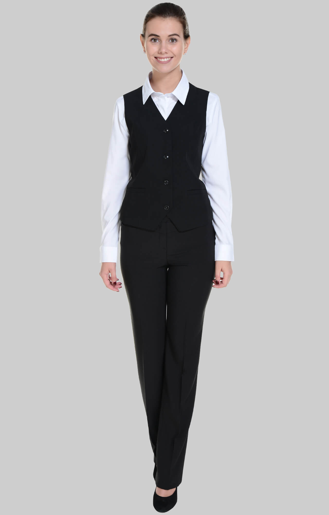 62877 Жилет  женский BLACK El-Risto  Одежда для официантов  размер 54  - Вид №7