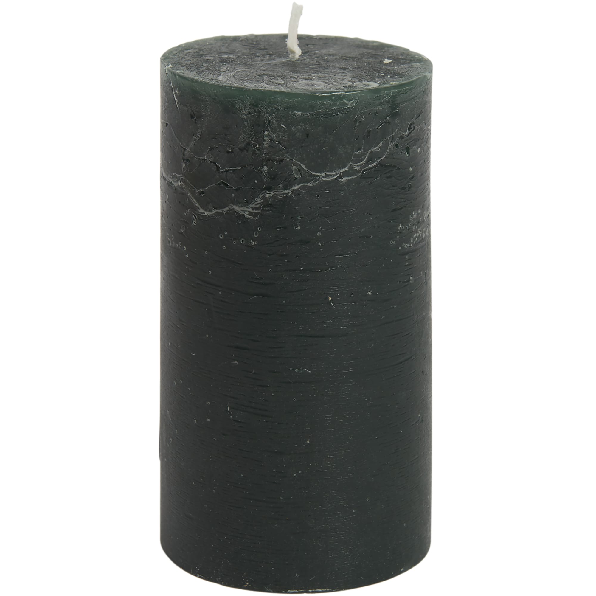 82407014 Свеча-столбик «Рустик» 7x8 см, цвет тёмно-зелёный Santreyd 
