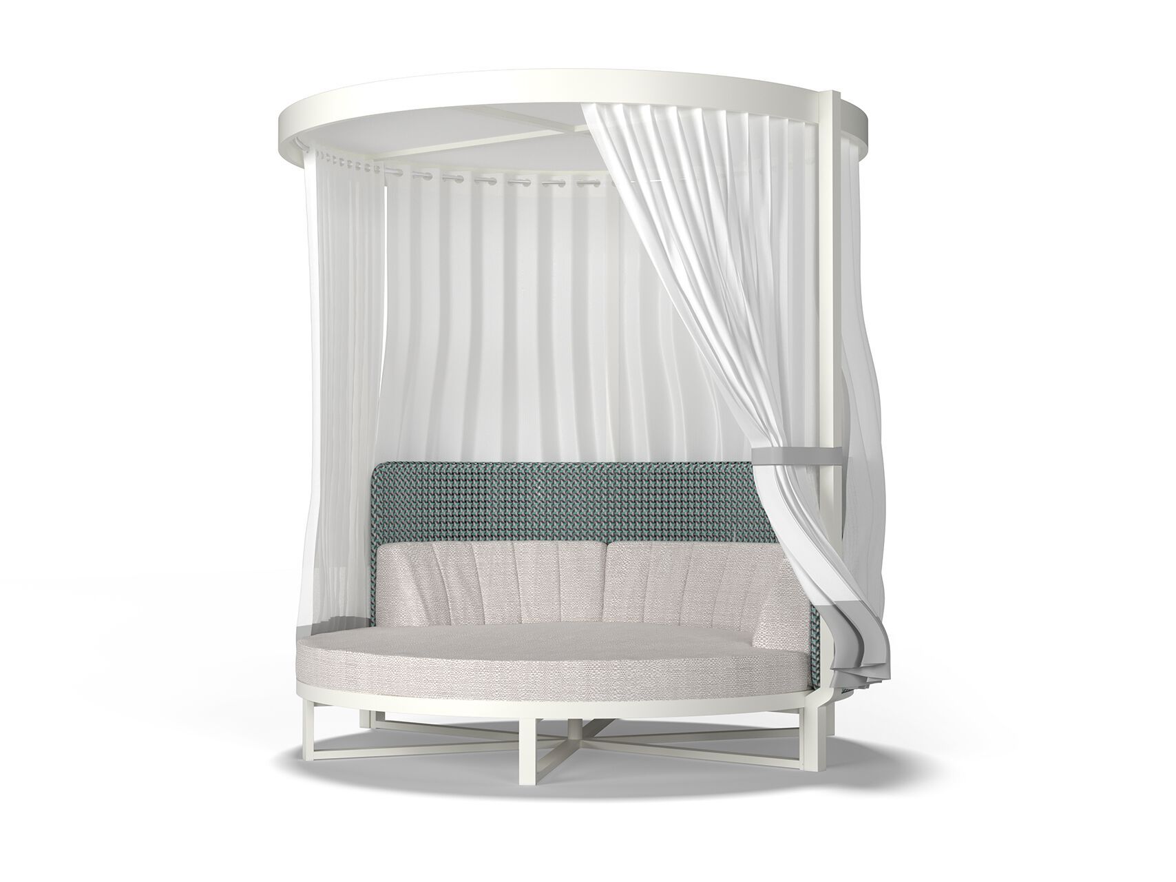 Круглая Садовая кровать из ткани с балдахином MAMAGREEN Munia ARCH-00040245